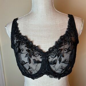 Soma Elegant Black Lace Bra 40D